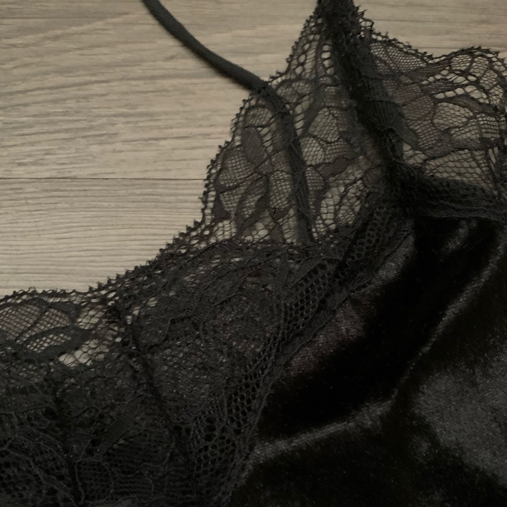Last one! Final price Lace Cami Velvet Sexy Black - Picture 4 of 10
